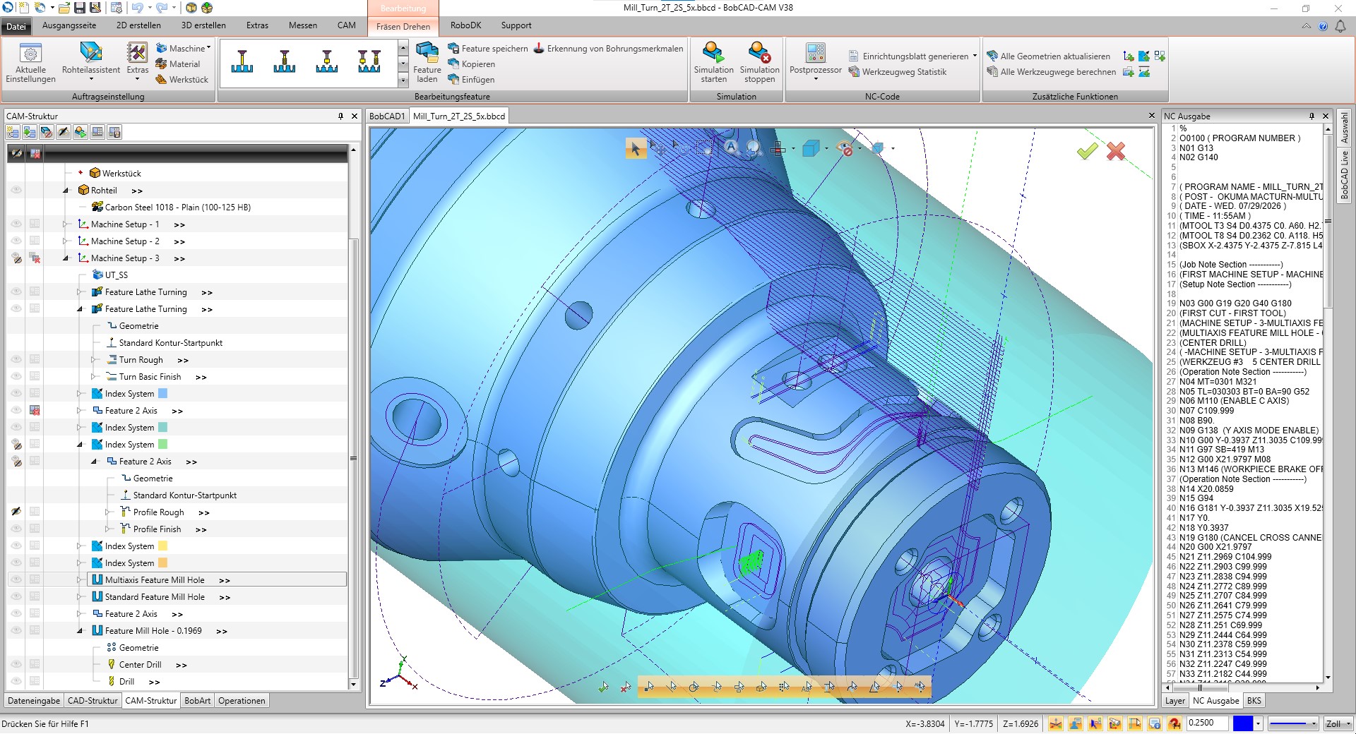 BobCAD-CAM mehrachs 1