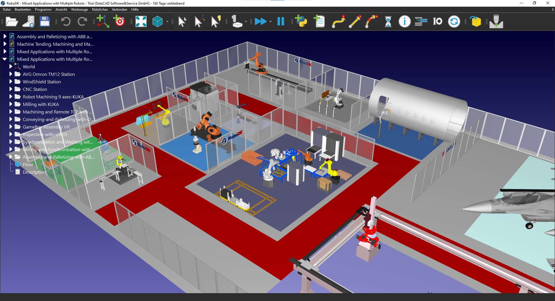 Automatisierte Taktstraße mit Industrierobotern in einer bestehenden Produktionslinie