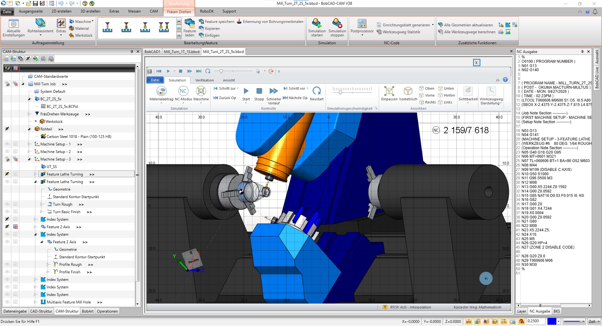 BobCAD-CAM leistung 2